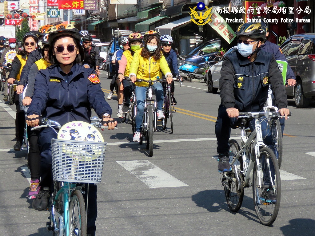 穿梭於埔里大街小巷進行宣導