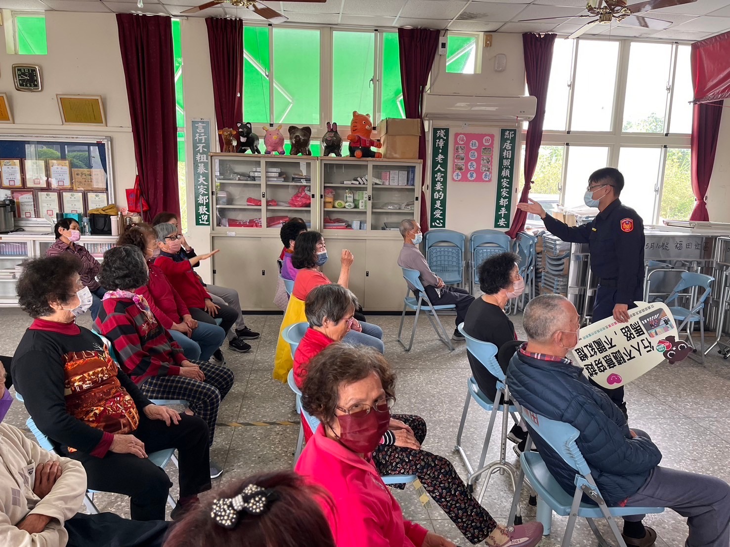 竹山警辦理福田社區治安宣導座談會